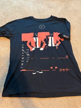 Twenty One Pilots Black Short Sleeve Graphic Band Tee